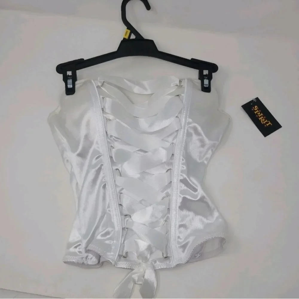 NWT SPIRIT HALLOWEEN CORSET WOMENS SIZE Medium  White